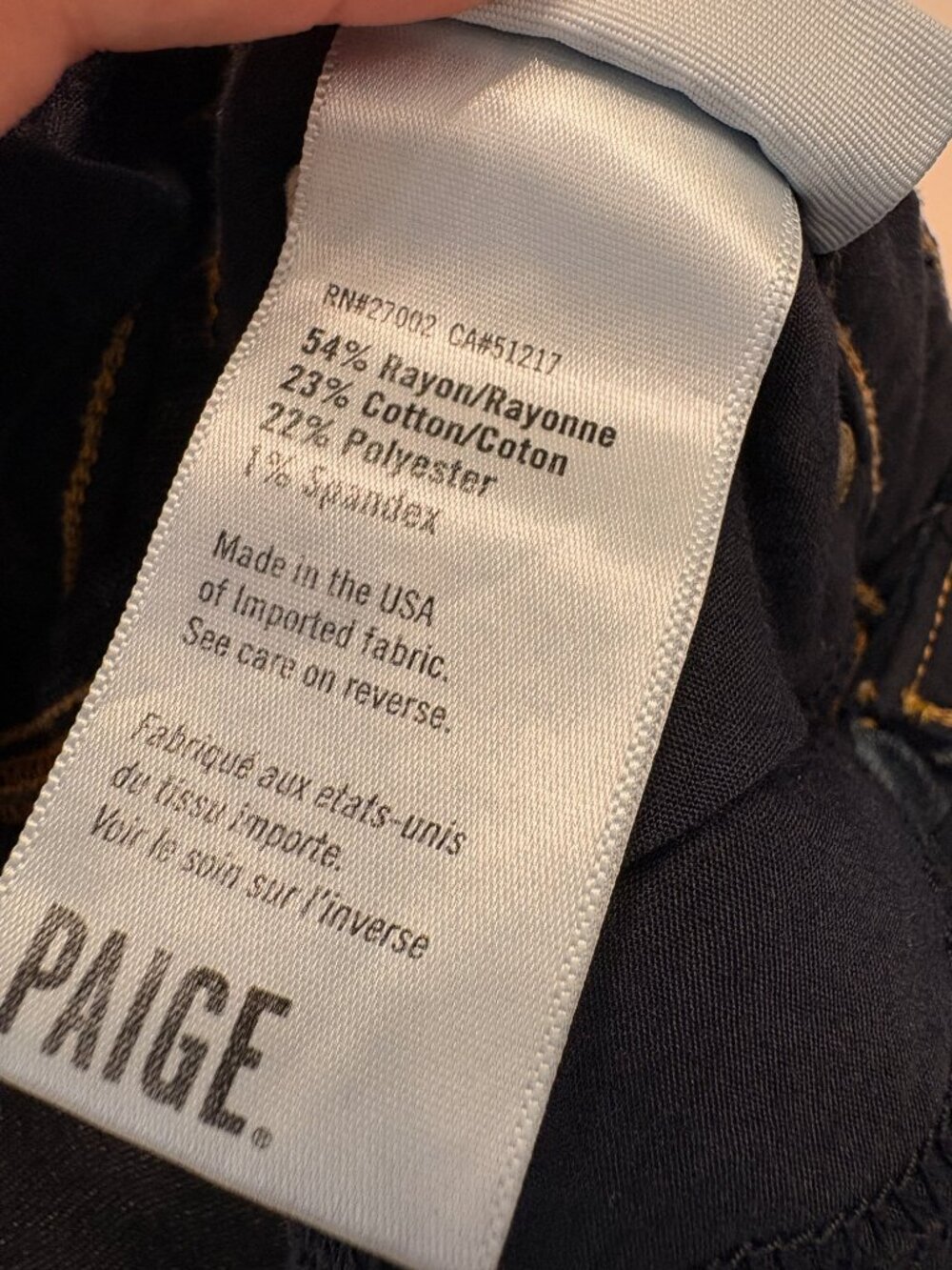 PAIGE Manhattan Armstrong Dark Wash Mid Rise Bootcut Jeans 32" Inseam Size 26 - Picture 9 of 11